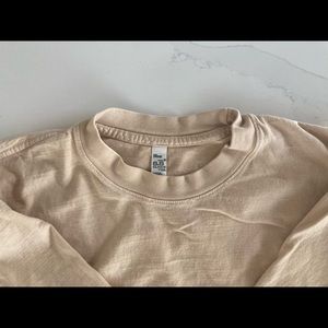American Apparel 6.5 ounce shirt in Beige
